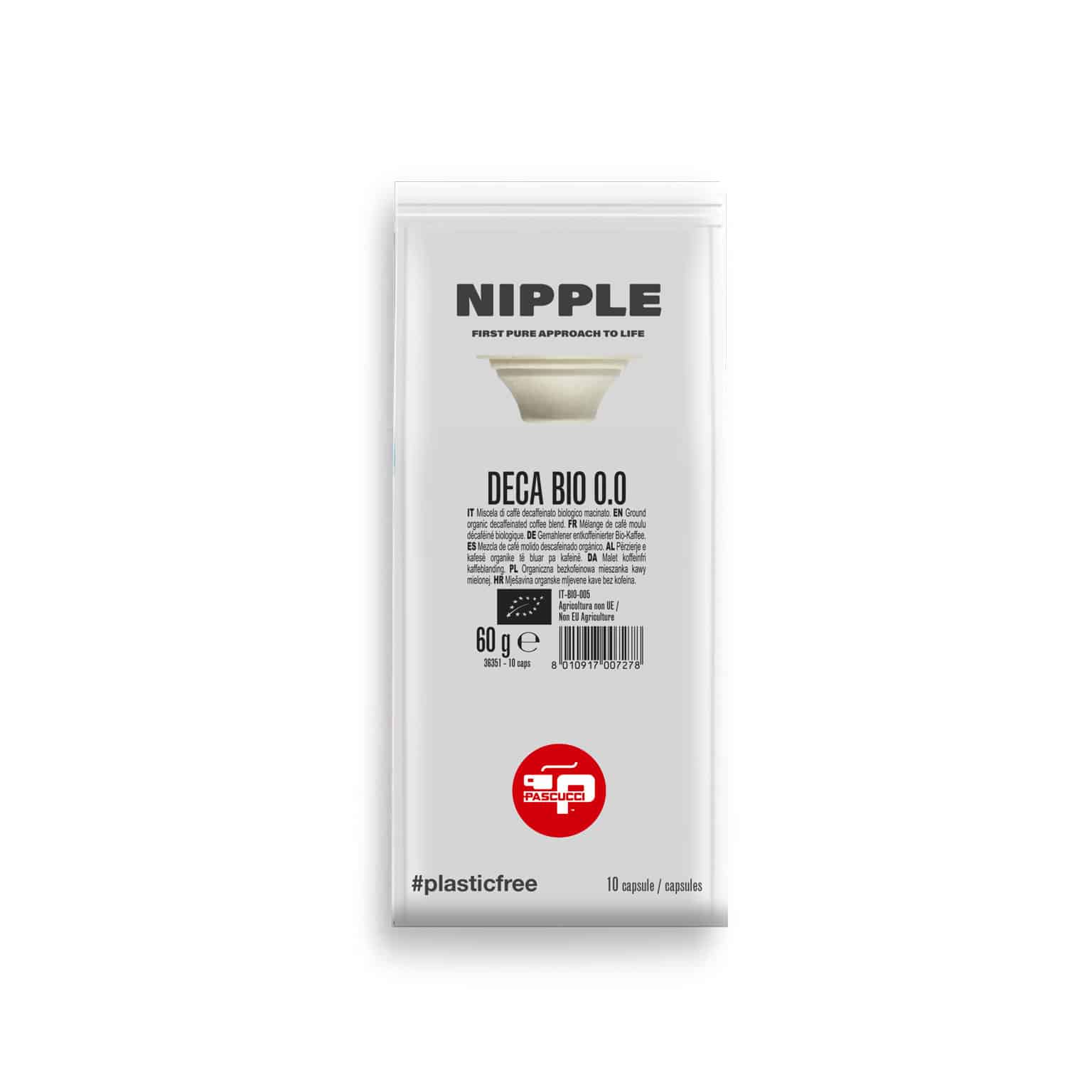 Bio Decaf coffee in Nipple capsule (60 pcs)