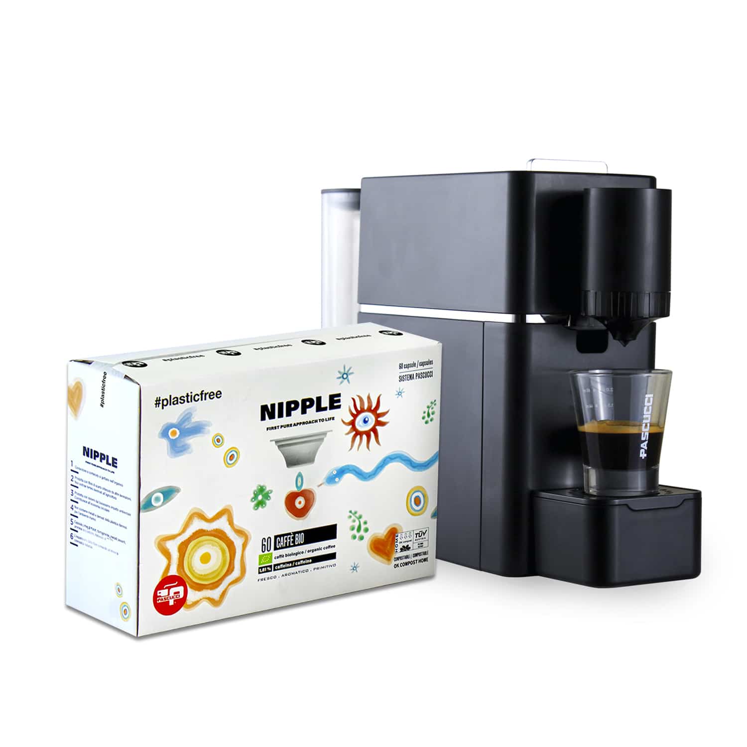 Nipple capsule machine model SV826 + Bio Genesi coffee in Nipple capsule (60 pcs)