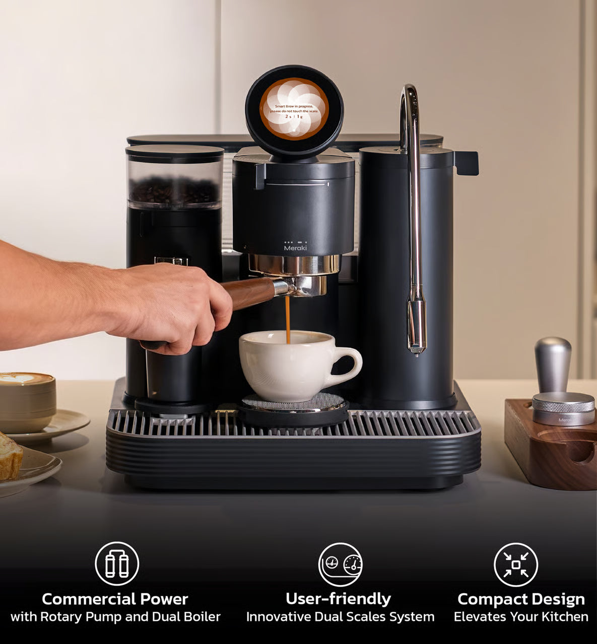 Meraki Espresso Machine (zwart - Gen 2)