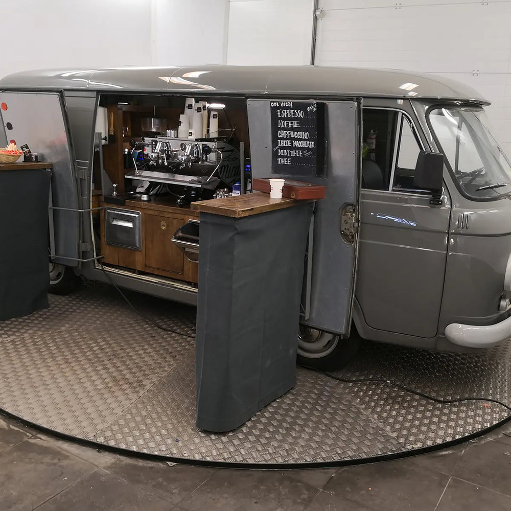 Mobiele koffiebus